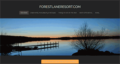 Desktop Screenshot of forestlaneresort.com