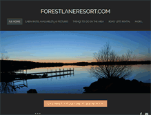 Tablet Screenshot of forestlaneresort.com